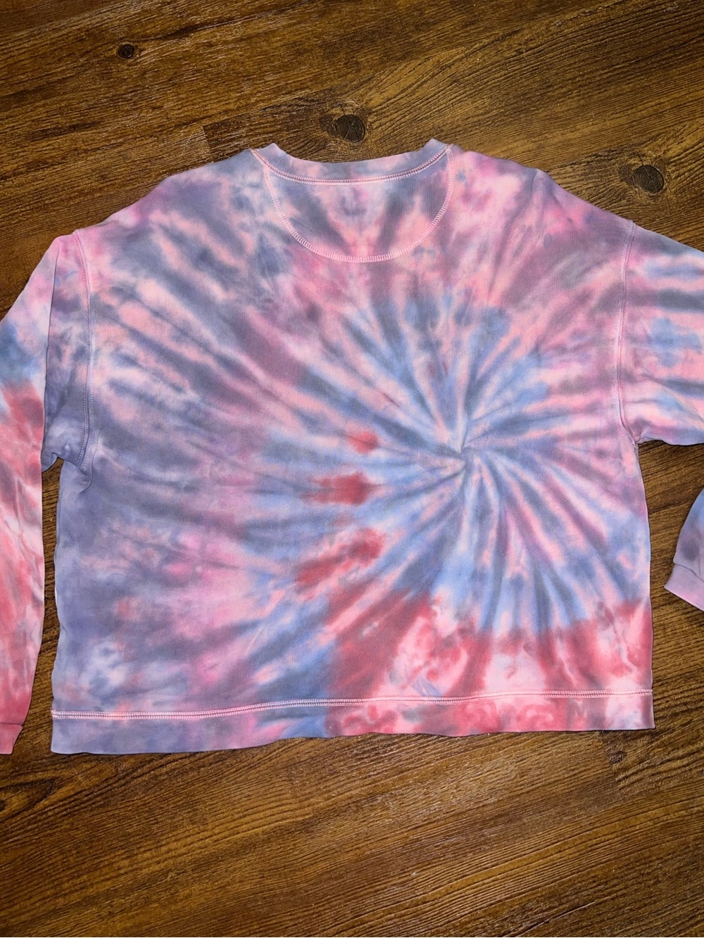 Madewell Tie-Dye Pullover Soft Pastel Crewneck Lounge Casual Sweatshirt Size M - Picture 4 of 8